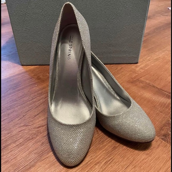 Silver shimmering pumps - Picture 1 of 3